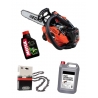 Kit Motosserra Echo CS2511TES + Óleo Mistura 1L + Óleo corrente 5L + Corrente Oregon